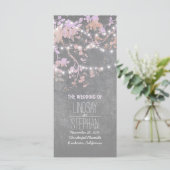 Rustic Grey et Pink Tree Branches Programme de mar (Debout devant)