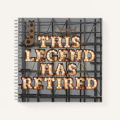 Rustic Grey Gold Cette légende Retraite Livre d'In (Devant)