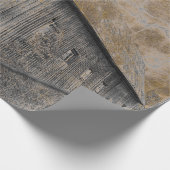 Rustic Grey Sepia Barn weefseltape Cadeaupapier (Hoek)