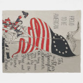 Rustic Grey Vlag Verenigde Staten van Amerika Fleece Deken (Voorkant (Horizontaal))