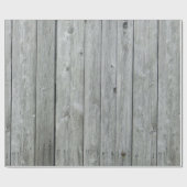 Rustic Grey Wood Grain Cadeaupapier (Vlak)