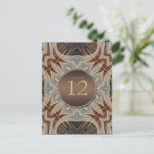 Rustic Grooves Mariage Menu & Numéro de table (Debout devant)