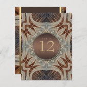 Rustic Grooves Wedding Menu & Table Number (Voorkant / Achterkant)