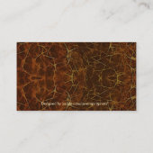 Rustic Grunge Brown Textured-effet Cartes de visit (Dos)