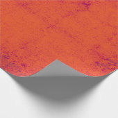  Rustic Grunge Burnt Oranje achtergrond Cadeaupapier (Hoek)