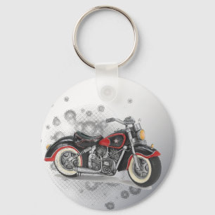 Rustic grunge Motorcyle Biker Wedding Sleutelhanger