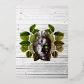 Rustic Halloween Gothic Witchwood Fantasy Folie Uitnodiging (Voorkant)