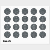 Rustic Handmade Lavender Soap Off-Black Ronde Sticker (Vel)