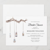 Rustic Hanging Lantern Vrijgezellenfeest Kaart (Voorkant / Achterkant)