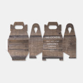 Rustic Hangover Kit Barn Country Wedparty Bedankdoosjes (Uitgevouwen)