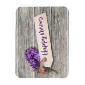 Rustic Happy Norooz Hyacinth - Flexible Magnet Magneet (Verticaal)