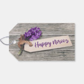Rustic Happy Norooz Hyacinth - Gift Label Cadeaulabel (Achterkant Horizontaal)