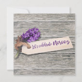 Rustic Happy Norooz Hyacinth - Invitation (Devant)