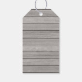 Rustic Happy Thanksgiving Gift Label Cadeaulabel (Achterkant)