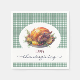 Rustic Happy Thanksgiving Servet