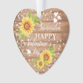 Rustic Happy Valentine's Floral Sunflower (devant)