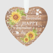 Rustic Happy Valentine's Floral Sunflower (devant)