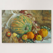 Rustic Harvest Still Life with Pumpkins and Apples Legpuzzel (Horizontaal)
