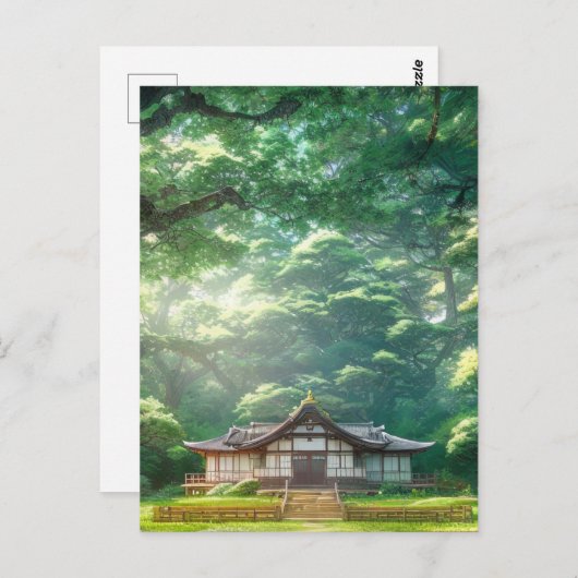 Rustic Haven, Houden Japans Huis Briefkaart (Voorkant / Achterkant)