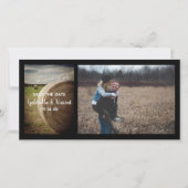 Rustic Hay Bales Boerderij Wedding Save the Date (Voorkant)