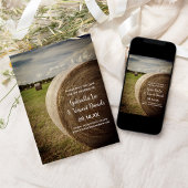 Rustic Hay Bales Ranch Wedding Save the Date