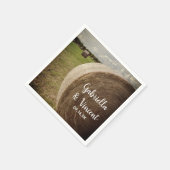 Rustic Hay Bales Ranch Wedding Servet (Hoek)