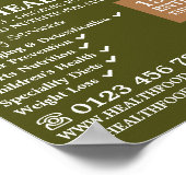 Rustic Health Food Store Advertising Poster (Hoek)