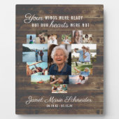 Rustic Heart | 15 Fotocollage Memorial Plaque Fotoplaat (Voorkant)