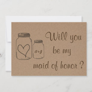 Rustic Heart, ben je mijn vriendin van eer? Kaart