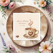 Rustic Heart Coffee Mok Vrijgezellenfeest Servet