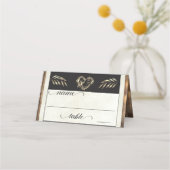 Rustic Heart & Monogram - Crème (Voorkant)