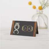 Rustic Heart & Monogram - Koper (Achterkant)