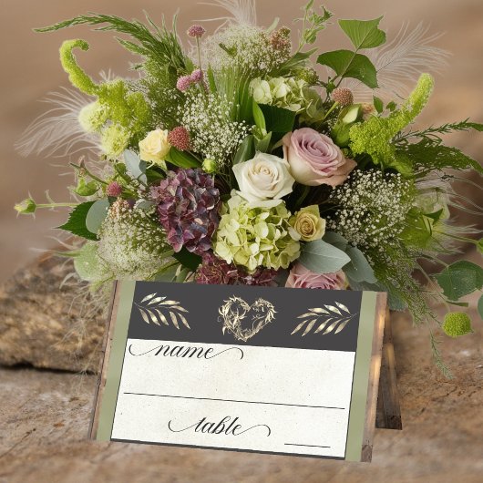 Rustic Heart & Monogram - Salie