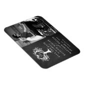 Rustic Heart Tree Weddenfoto slaat de datum op Magneet (Rechterzijde)