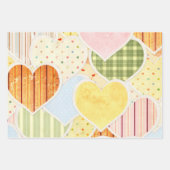 Rustic Hearts Inpakpapier Plat Vel Set van 3 (Voorkant 3)