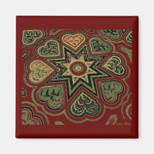 'Rustic Hearts' Magnet Magneet