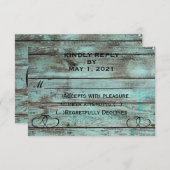 Rustic Hearts RSVP (Voorkant / Achterkant)