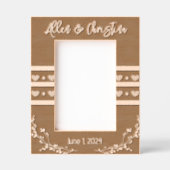 Rustic Hearts Wedding Gegraveerde Lijstjes (Voorkant)