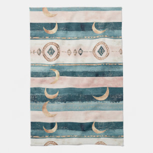 Rustic Hemel Streep Maan Zon Aards (10) Theedoek