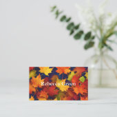 Rustic Herfst Foliage Visitekaartje (Staand voorkant)