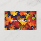 Rustic Herfst Foliage Visitekaartje (Voorkant)