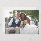 Rustic Herfst Foto bruiloft Hartelijk dank Bedankkaart (Achterkant)