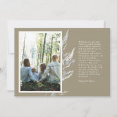 Rustic Herfst Grasses Thanksgiving Fotokaart Kaart (Achterkant)