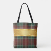 Rustic herfst plaid draagtas (Achterkant)