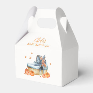 Rustic Herfst Pompoen Wieg Baby shower Bedankdoosjes