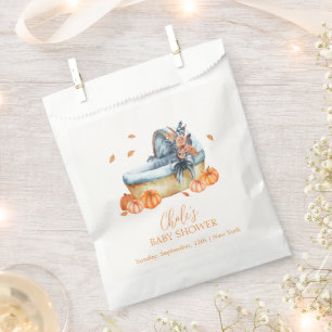 Rustic Herfst Pompoen Wieg Baby shower Bedankzakje