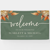 Rustic Herfst Welcome Wedding Banner