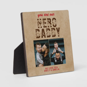 Rustic Hero Papa vaders Dag 2 Foto Collage Fotoplaat