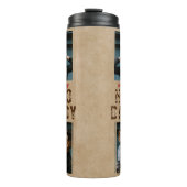 Rustic Hero Papa vaders Dag 2 Foto Collage Thermosbeker (Voorkant)