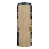 Rustic Hero Papa vaders Dag 2 Foto Collage Thermosbeker (Achterkant)